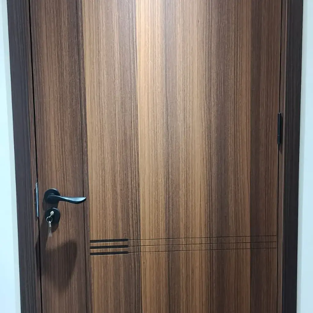 Wooden Interior Door with Glass Panels