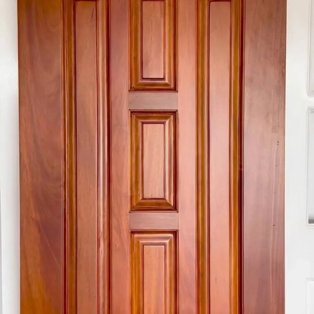 Wooden French Door with Glass Panels