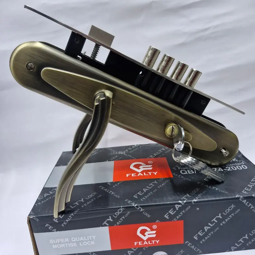Brass Door Handle with Keys