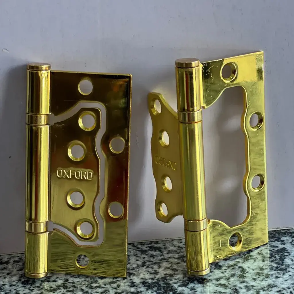 Brass door handles with Oxford design